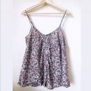 Free People button front tank